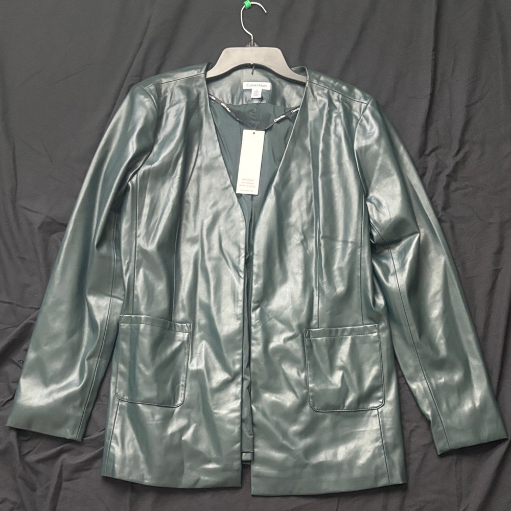 Calvin Klein Women's Classic Black Leather Jacket